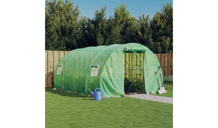 Walplus Greenhouse with Frame 12 M² - Green - 400 x 300 x 200 cm