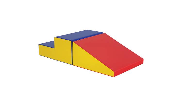 HOMCOM 2 Piece Climb Crawl Foam Kids Soft Play Set - Red