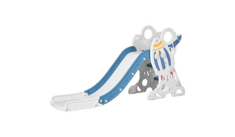 AIYAPLAY Freestanding Indoor Outdoor Freestanding Toddler Slide Space - Blue
