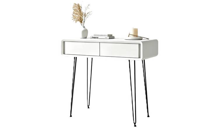 CARME Home Piper Dressing Table - White/Black