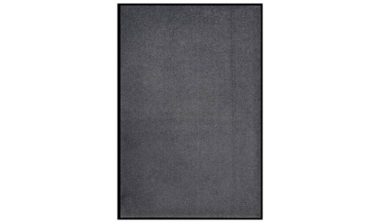 Walplus Polypropylene Textured Doormat - Anthracite - 80 x 120 cm