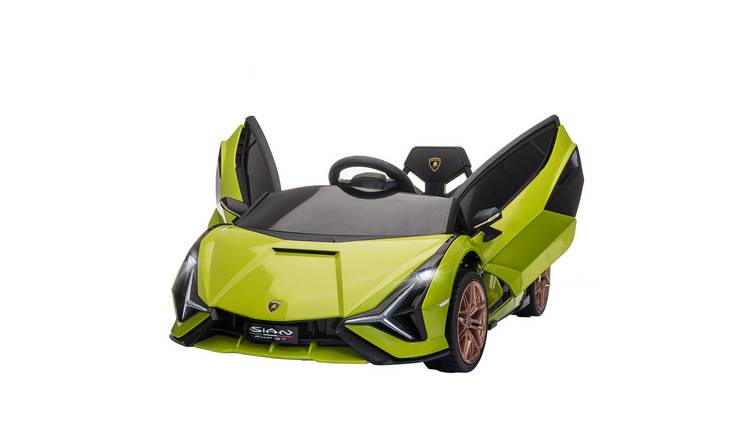 HOMCOM Lamborghini Sian 12V Remote Control Kids Electric Ride On Car – Green