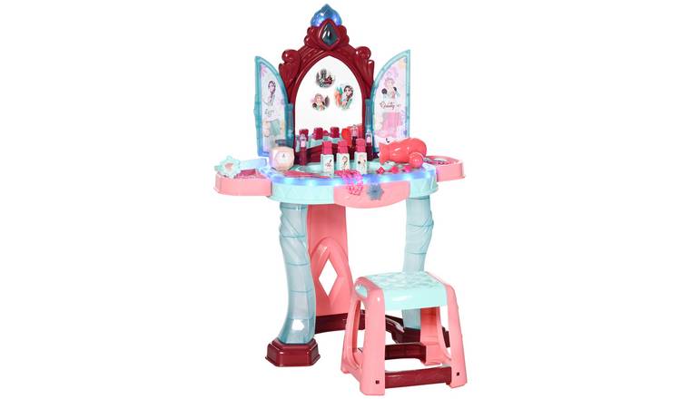 AIYAPLAY 31 Pcs Princess Mirror Lights Kids Dressing Table Set - Multicolored