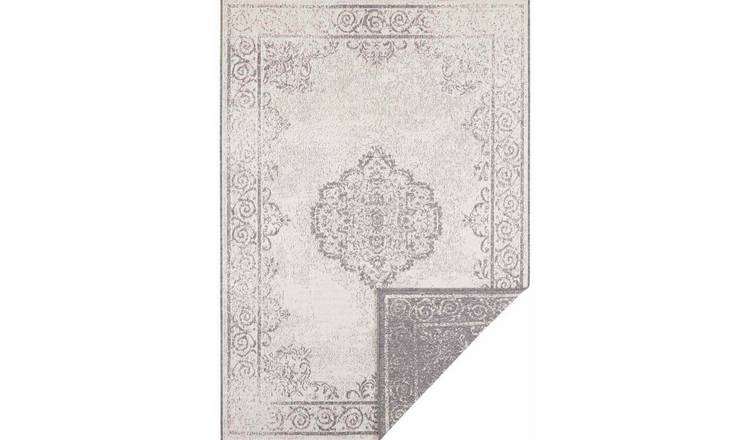 Hanse Home Grey Cebu Indoor Outdoor Reversible Flatweave Rug - 240 x 340cm