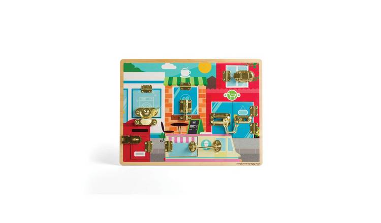 Bigjigs Toys Latches & Catches Board - 3 Years +