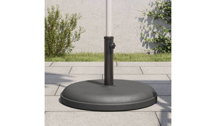Walplus Parasol Base for dia / Poles 25 kg Round - Dark Grey - 38 mm