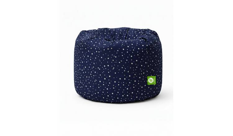 Bean Lazy Stars Cotton Large Bean Bag - Navy