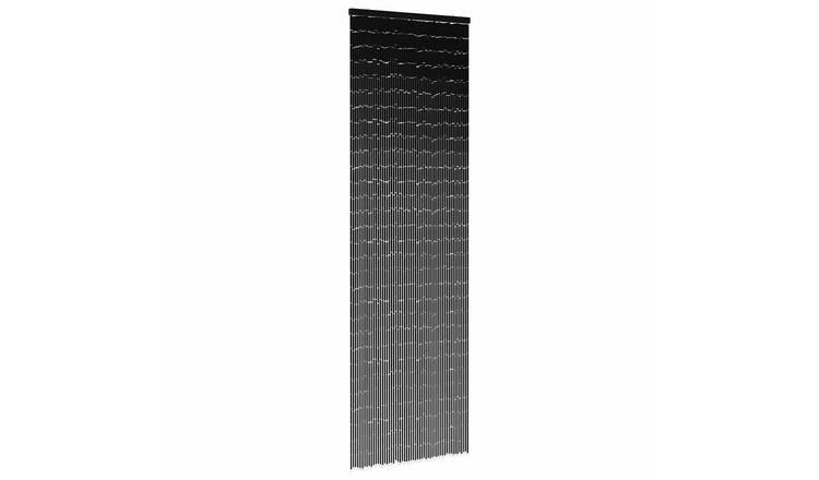 Walplus Wood Insect Door Screen - Dark Grey - 56 x 185 cm
