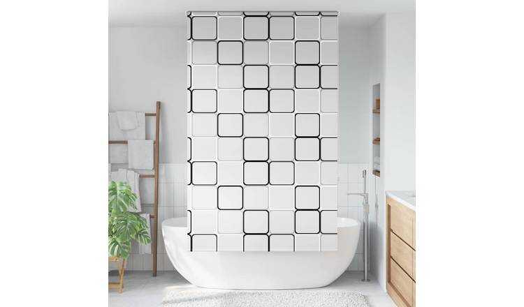 Walplus PEVA Square Shower Roller Blind - 130 x 240 cm