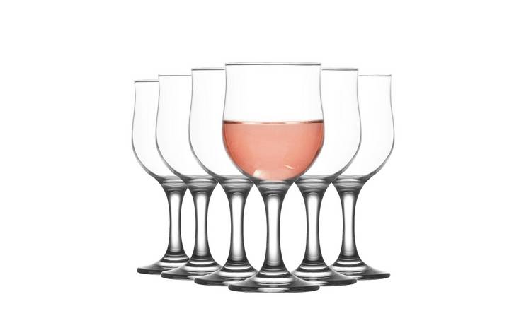 LAV Nevakar Red Wine Glasses -  Clear - Pack of 6