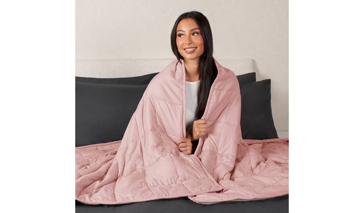OHS Supersoft 4kg Weighted Blanket 125x150cm - Blush