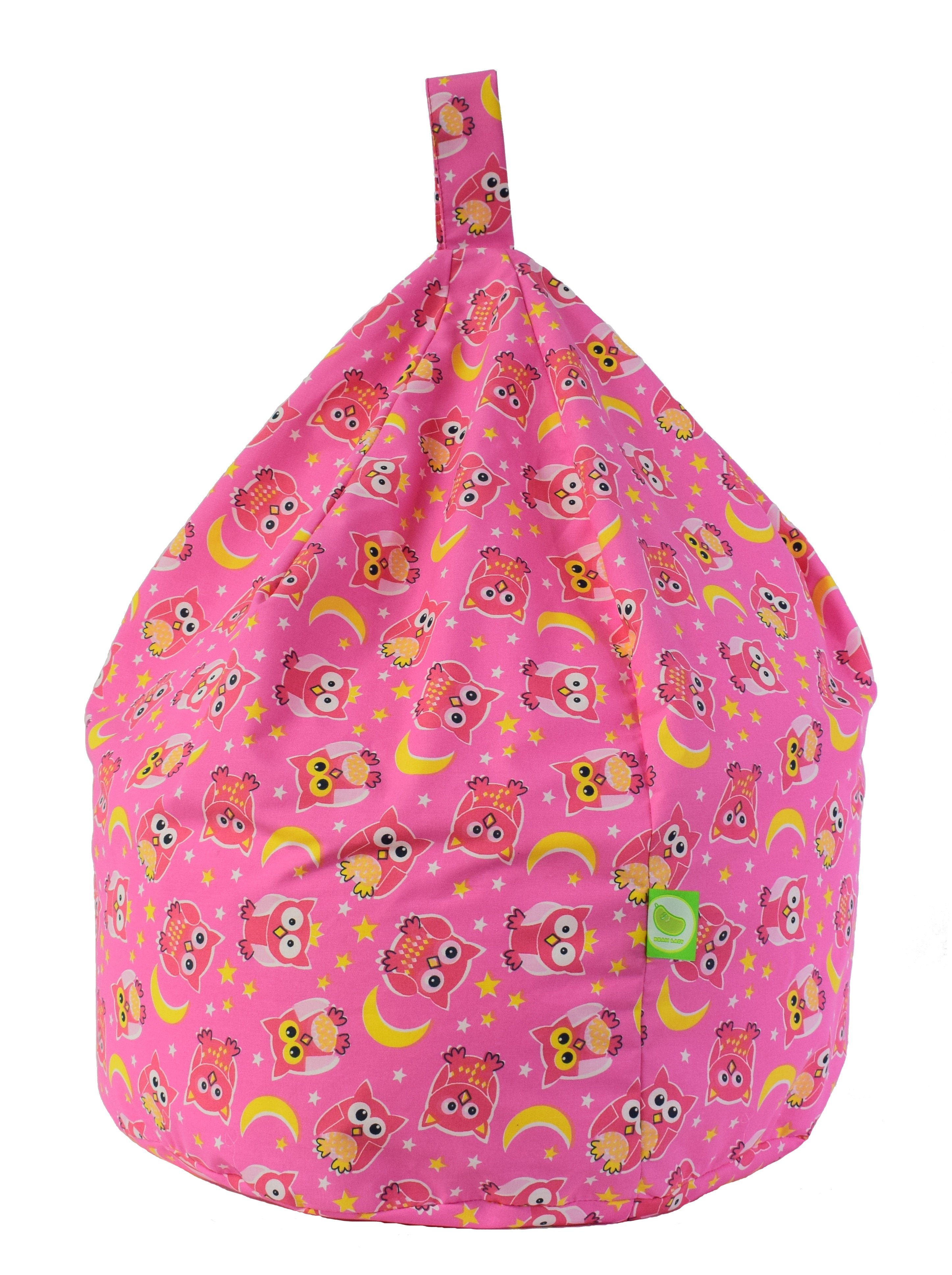 Bean Lazy Owl Bean Bag Large Size Pink - Image 2