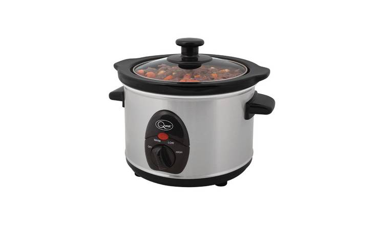 Quest 1.5L Slow Cooker - Stainless Steel
