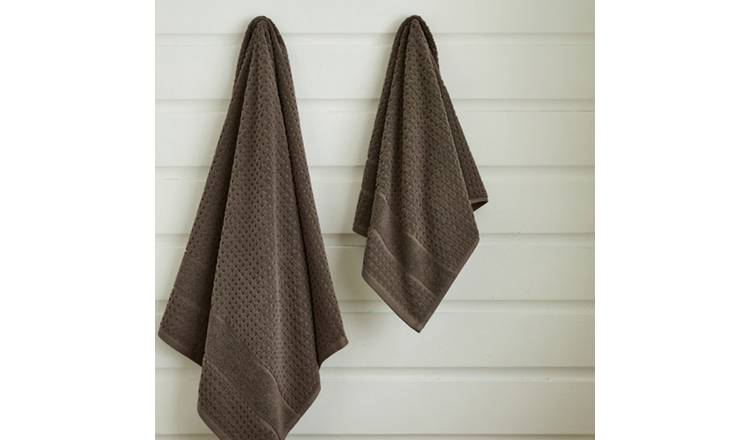 Deyongs Mosley Textured Cotton Bath Towel - Walnut