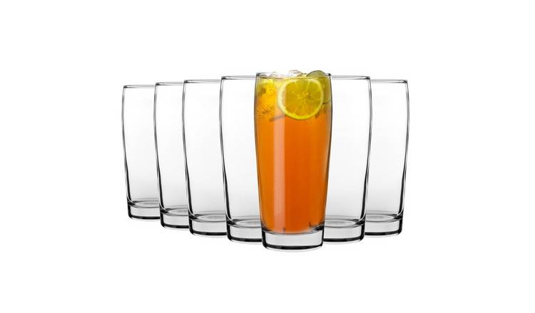 LAV Bardi Willi Becher Beer Glasses - Clear - Pack of 12