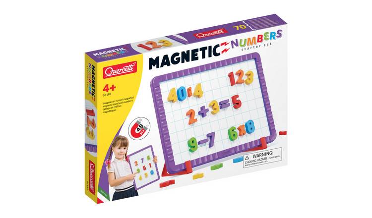 Quercetti 48 Pieces Magnetic Numbers Starter Set - Age 3+