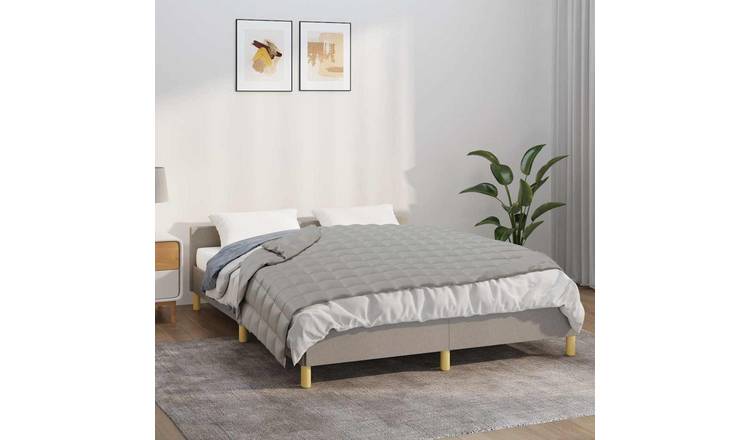 Walplus 7 kg Cotton Weighted Blanket - Grey - 150 x 200 cm