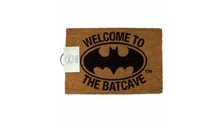 DC Comics Batman Logo Adult Unisex Coir Door Mat - Brown