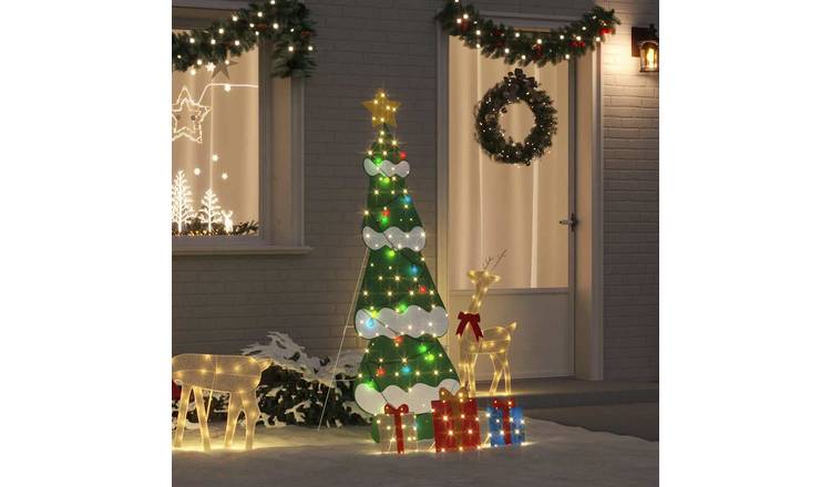 Walplus Steel Artificial Christmas Tree - Multicolour - 60 x 180 cm