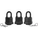 Buy Challenge 3 Piece Weatherproof Padlock Set Padlocks Argos