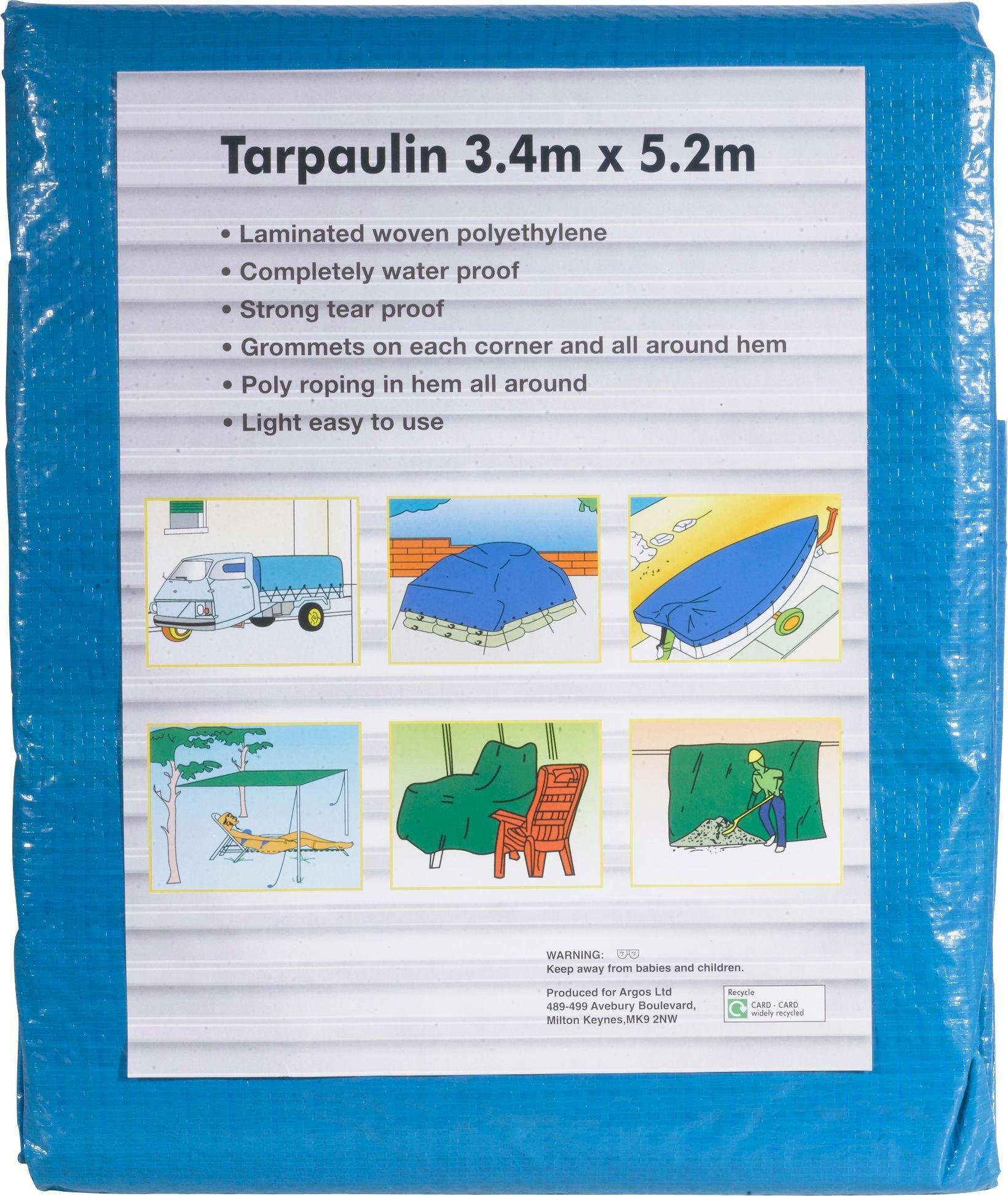 3.4m x 5.2m Tarpaulin Review