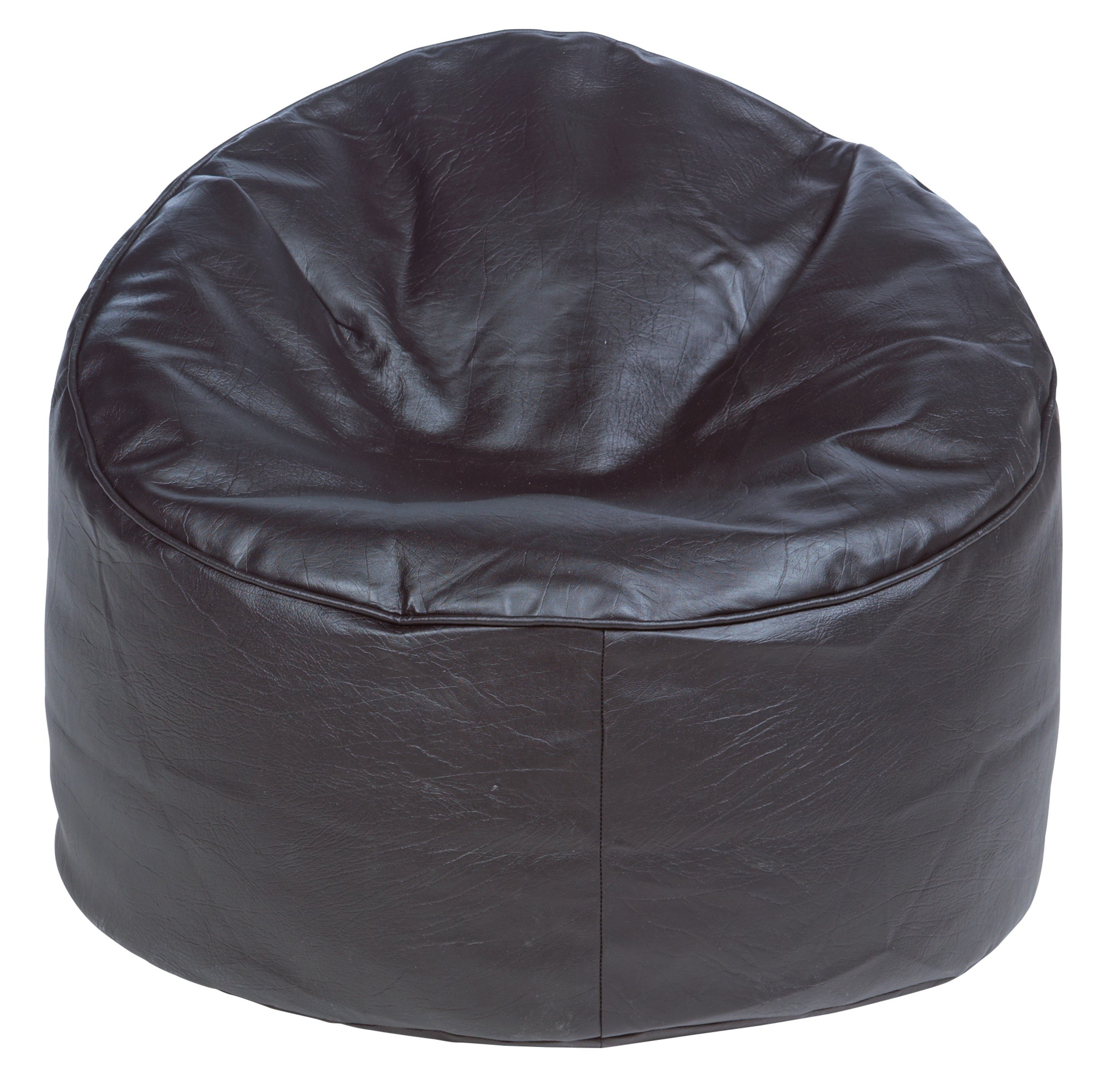 HOME Leather Effect Bean Chair - Chocolate.