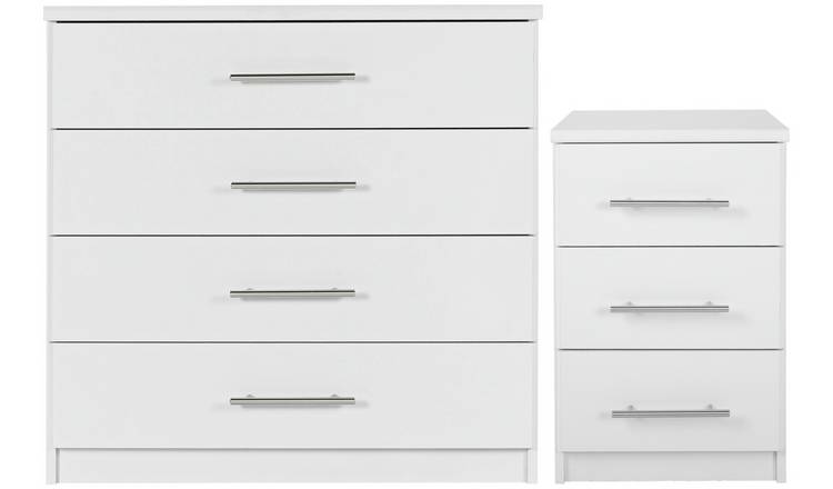 Buy Argos Home Normandy Bedside &amp; 4 Drawer Chest Set ...