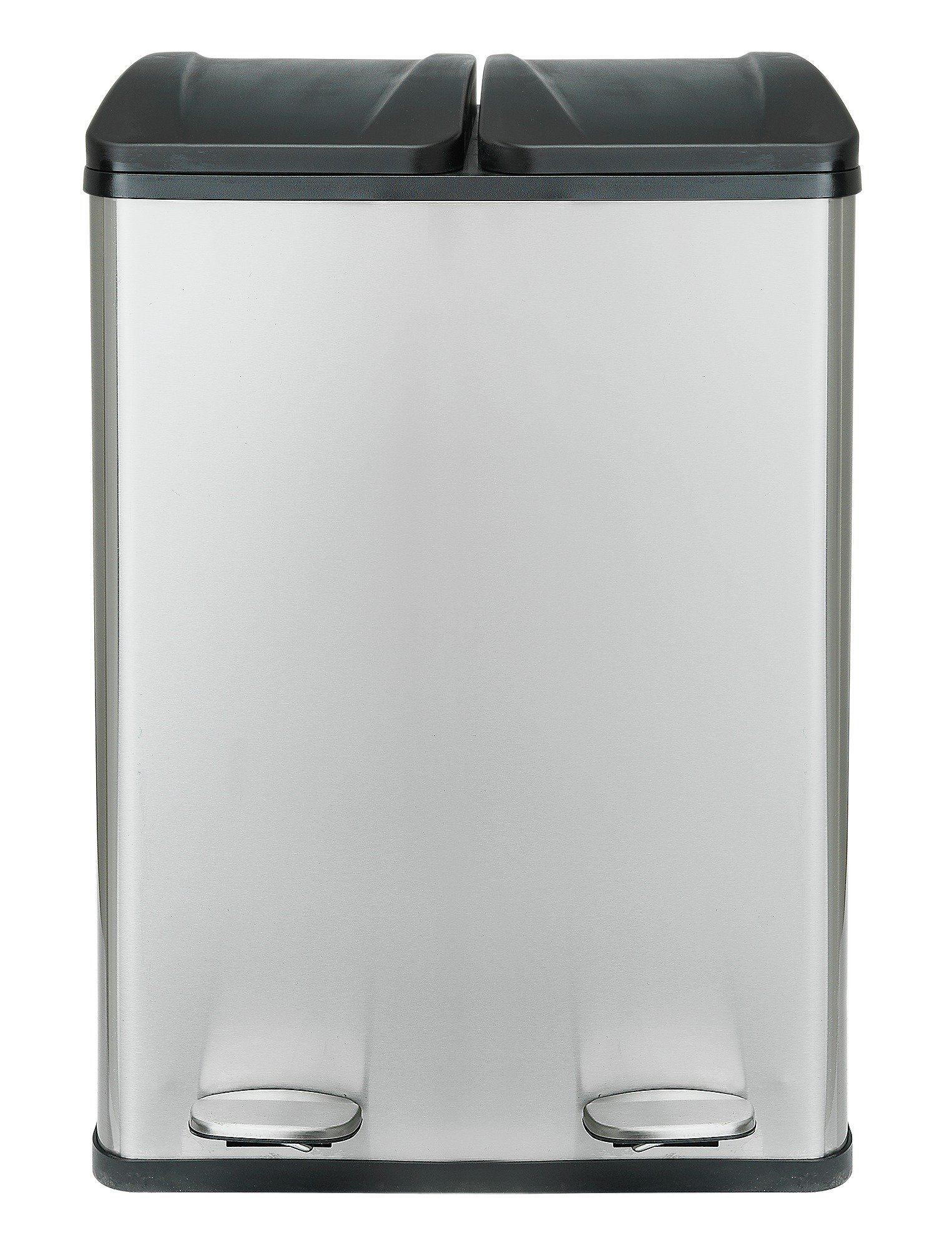 Habitat 55 Litre 2 Compartment Recycling Bin - Steel