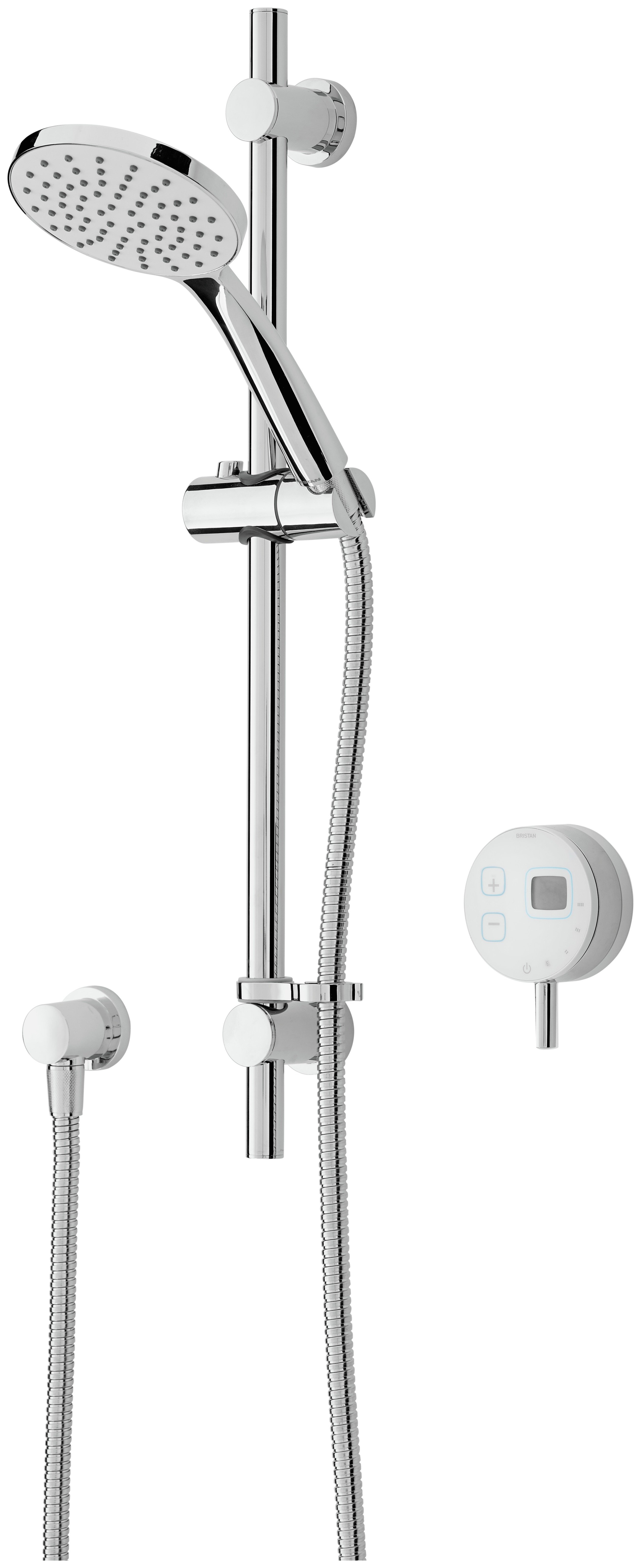 Bristan Artisan Evo Digital Electronic Shower & Riser White