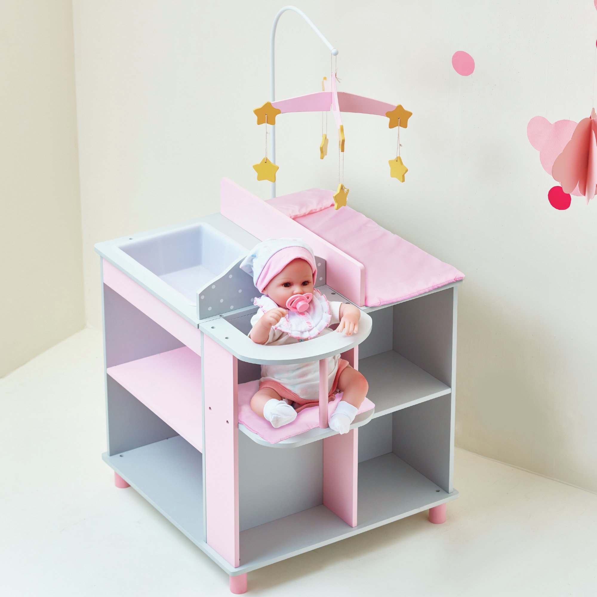 Olivia's Little World Polka Dot Doll Baby Changing Station. Review