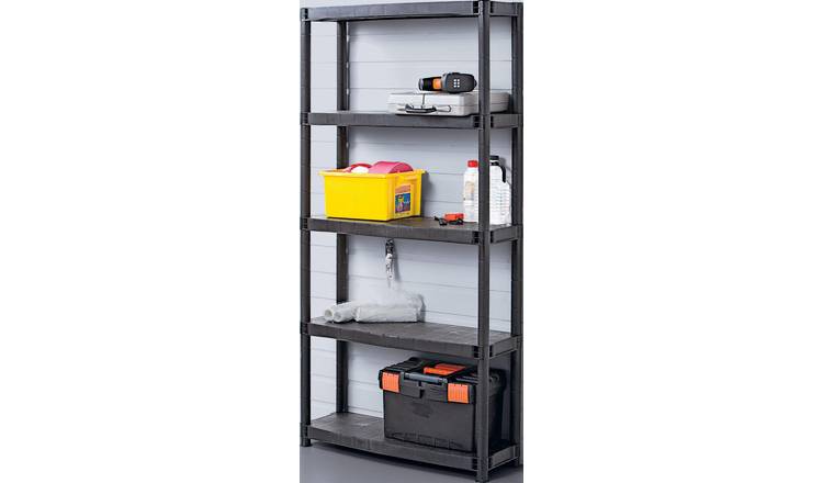 Plastic 5 store tier shelf