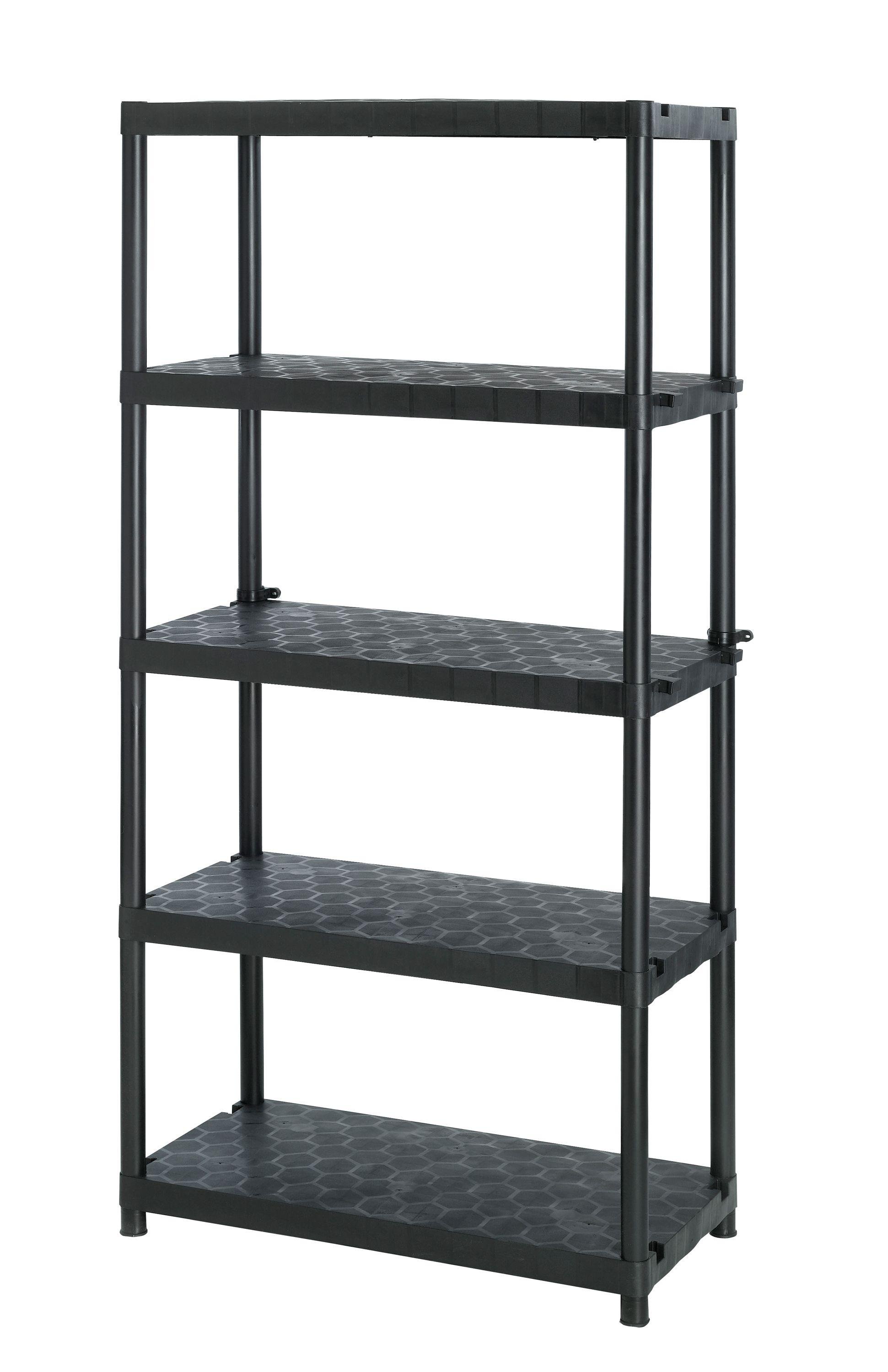 Extra Heavy Duty 5 Tier Plastic Garage Shelving Storage Unit Review