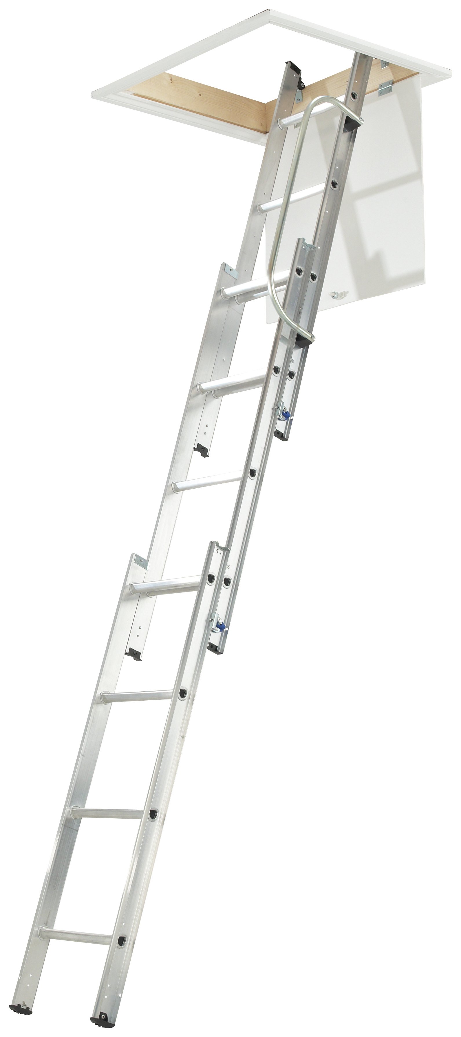 Abru 3 Section Loft Ladder With Handrail