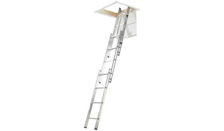Abru 3 Section Loft Ladder With Handrail