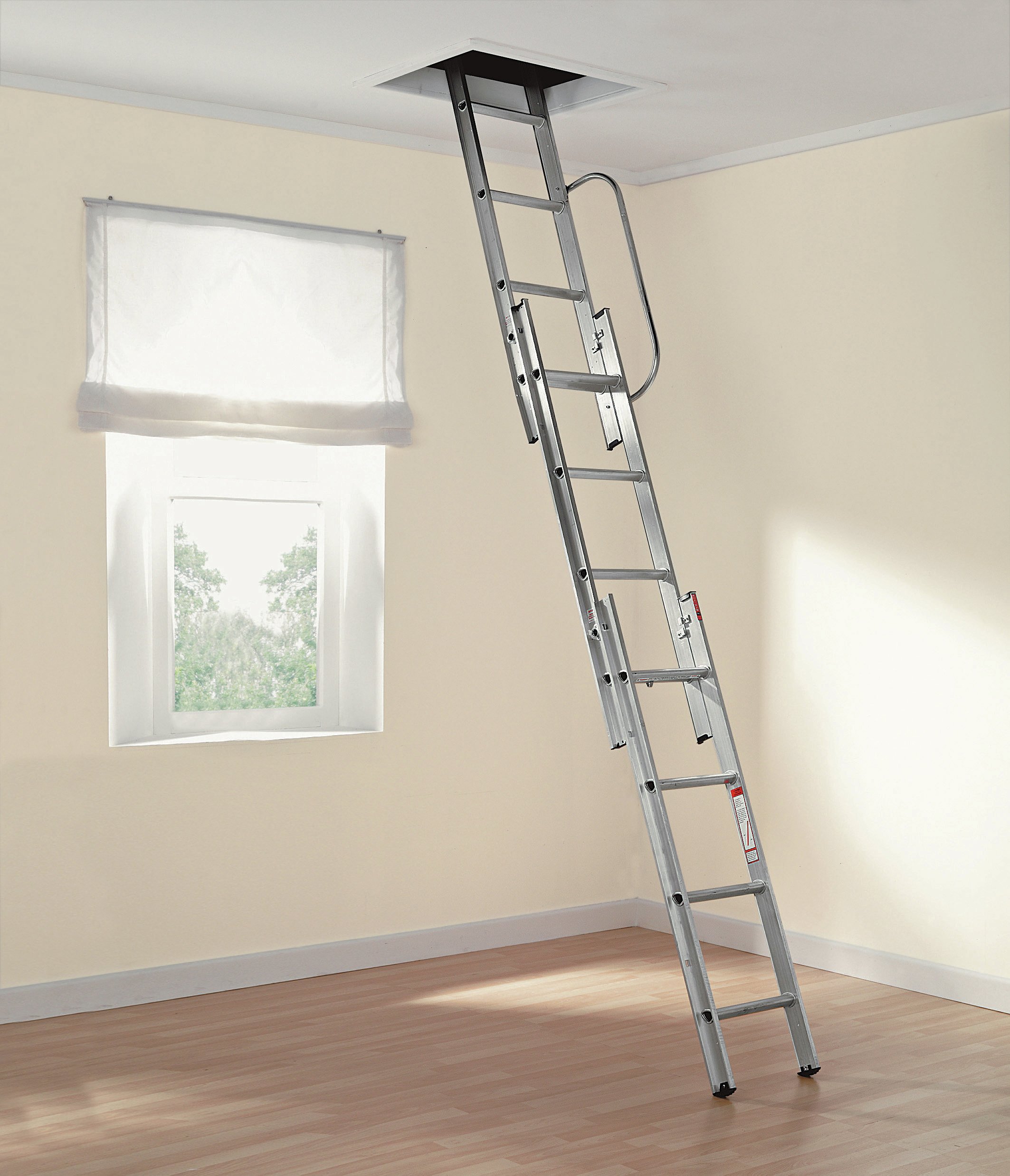 Abru 3 Section Loft Ladder With Handrail Reviews