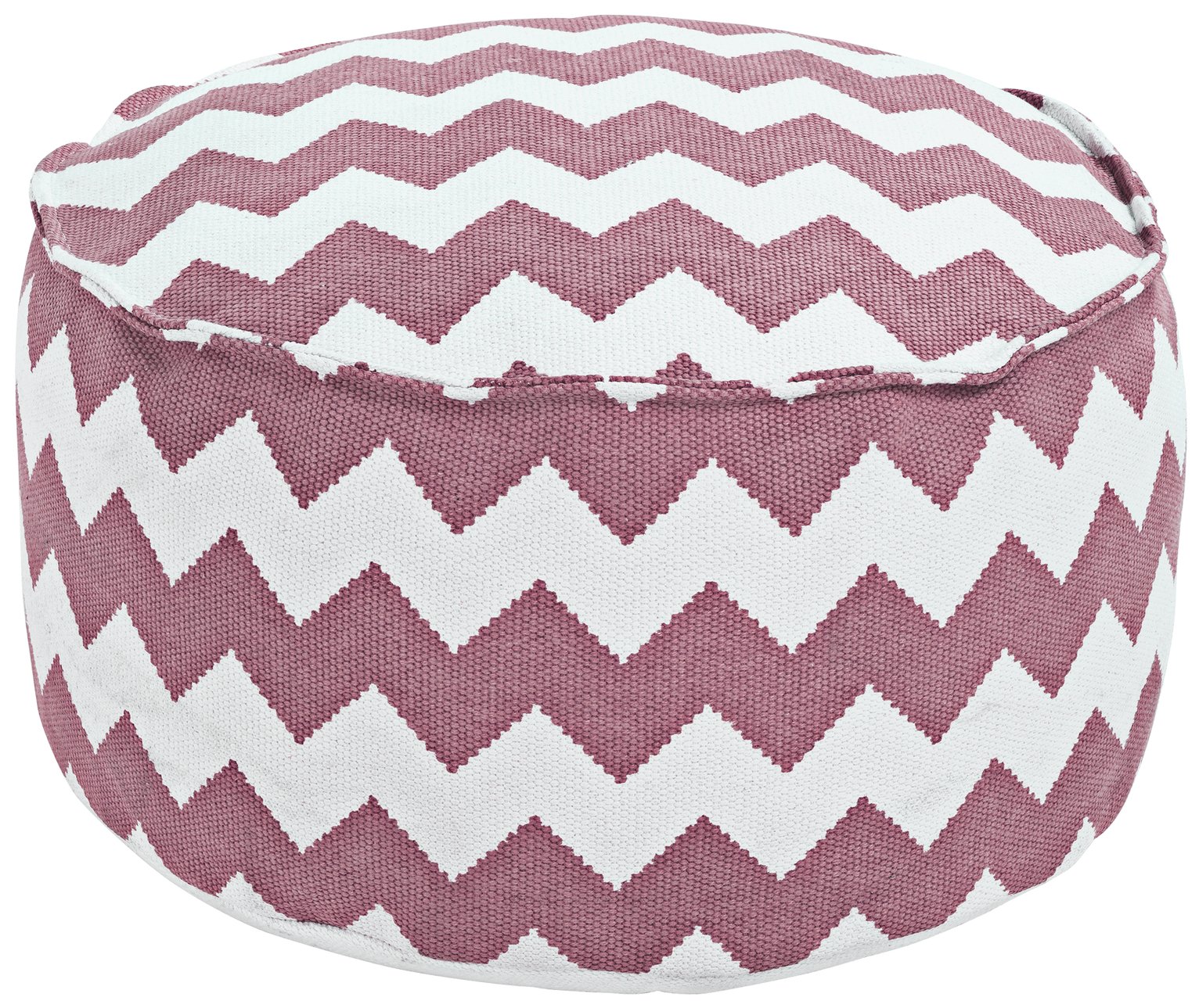 Argos Home Zig Zag Fabric Footstool - Pink