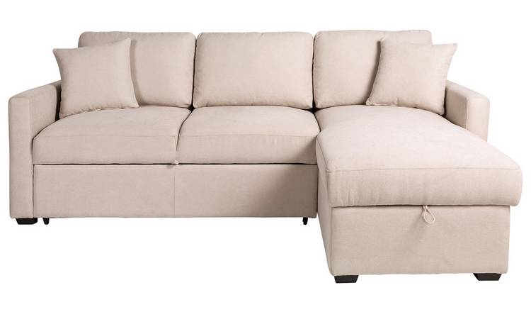 Argos home reagan right corner fabric store sofa bed