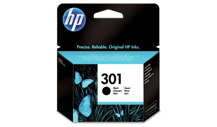 hver gang uddrag Egen Buy HP 301 Black Original Ink Cartridge & Instant Ink Compatible | Printer  ink | Argos