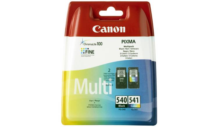 Canon PG-540 & CL-541 Ink Cartridges - Black & Colour