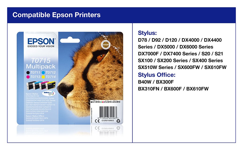 Epson T0715 Cheetah Ink Cartridges Review