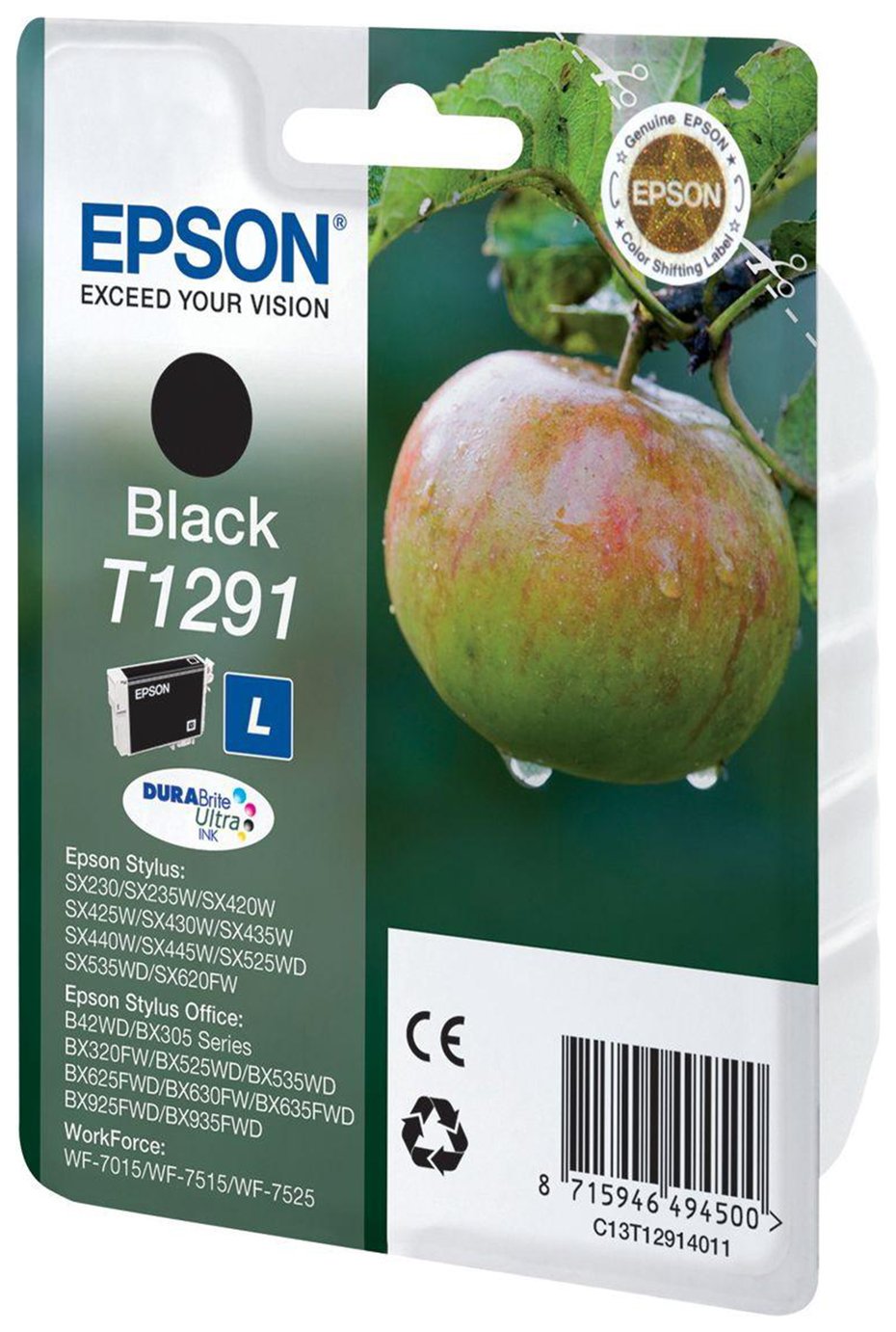 Epson Apple T1291 Black Ink Cartridge