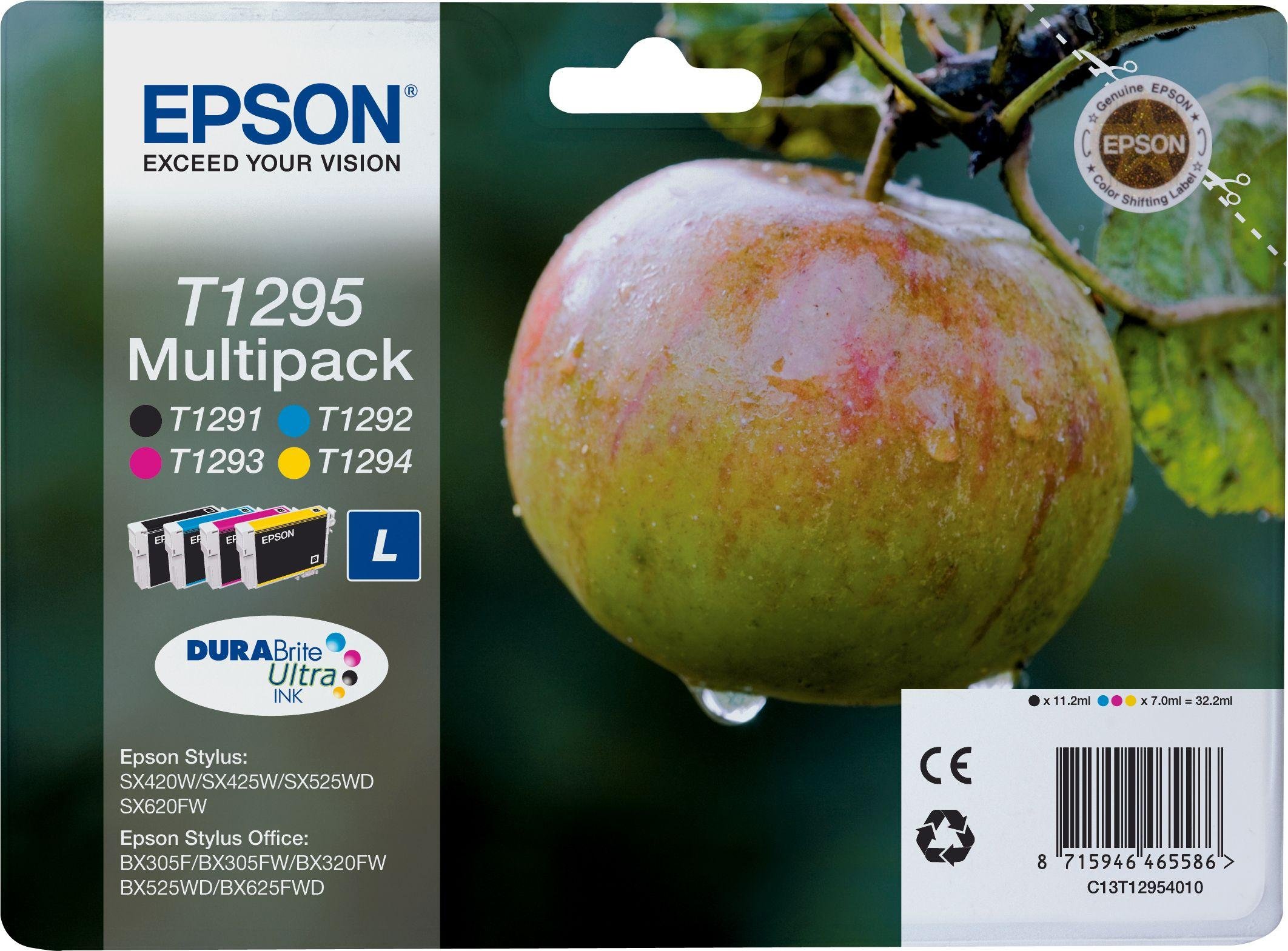 Epson Apple T1295 Ink Cartridges Multipack Reviews 6831