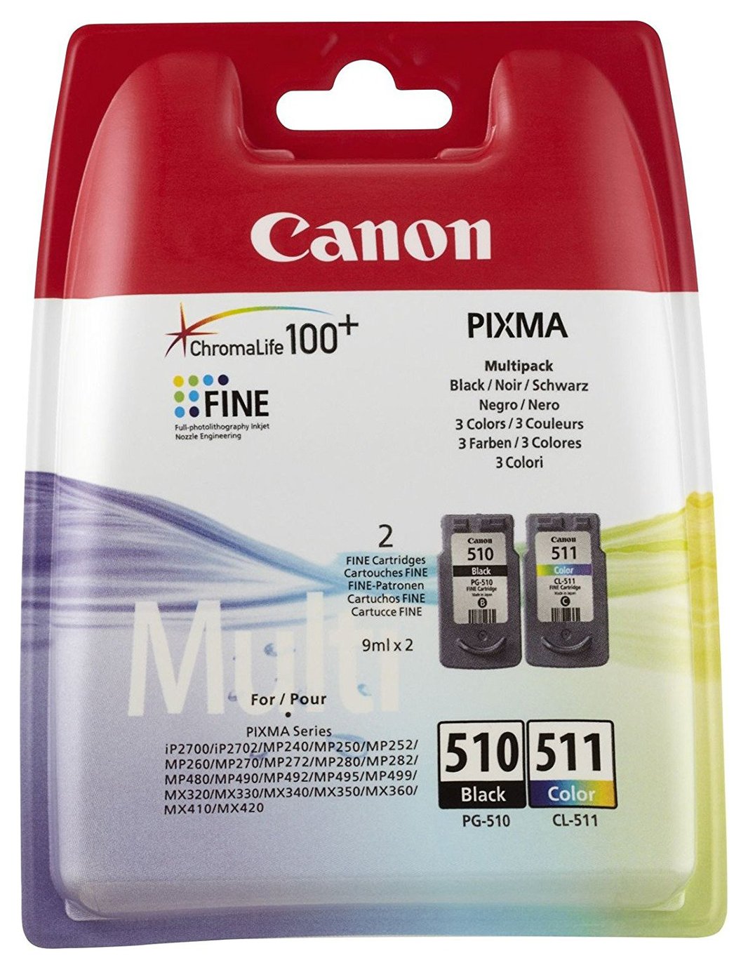 Canon PG-510/CL-511 Multipack Ink Cartridge