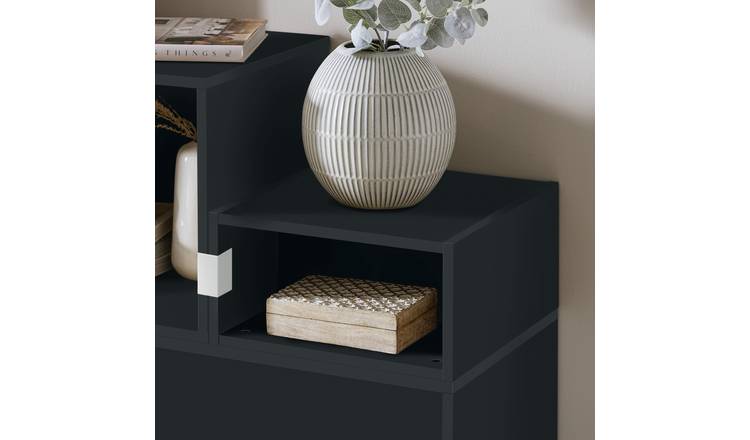 Habitat Rubrics Modular Single Small Shelf Unit - Black