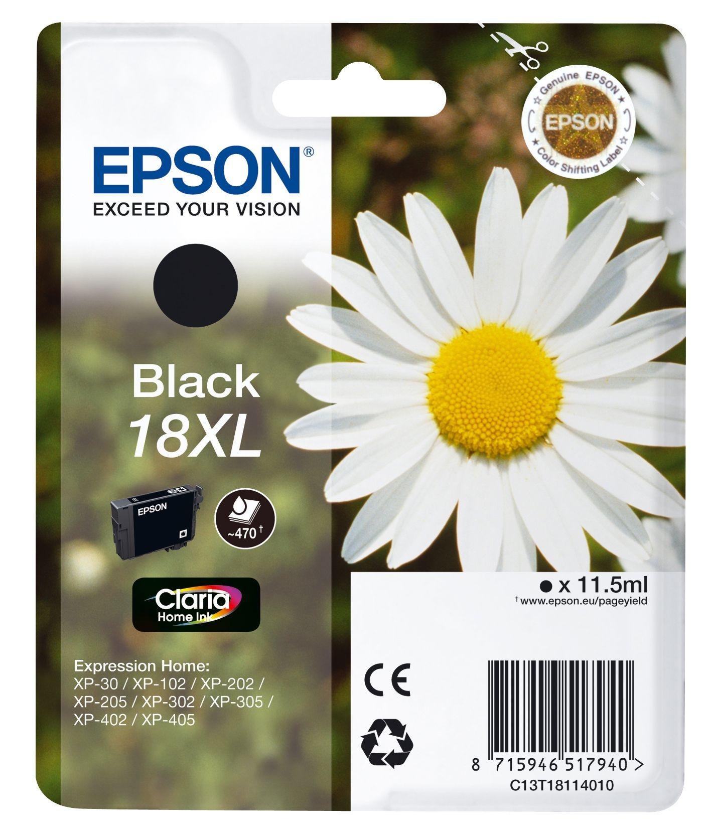 Epson Daisy 18xl Black Ink Cartridge Reviews 0329