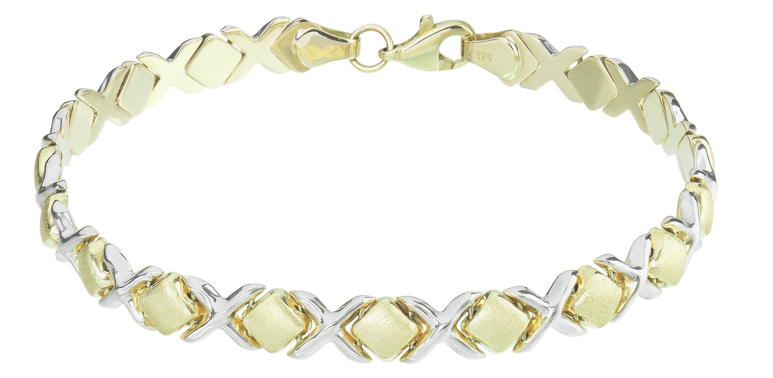 Revere 7.5in 9ct Yellow and White Gold Bracelet review