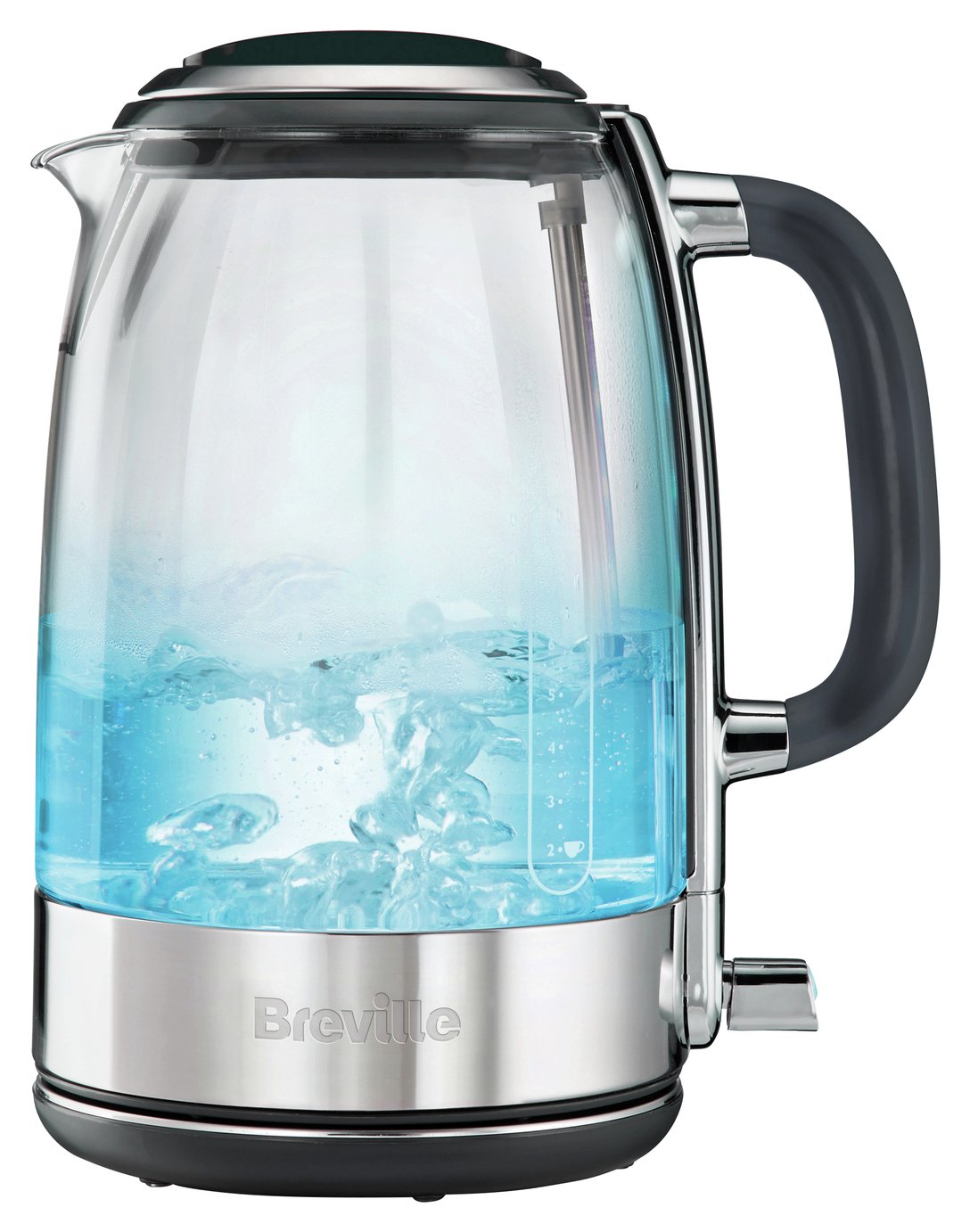 Kettles Breville VKT071 Crystal Clear Glass Illuminating Fast/Rapid Boil Kettle 1.7L Small