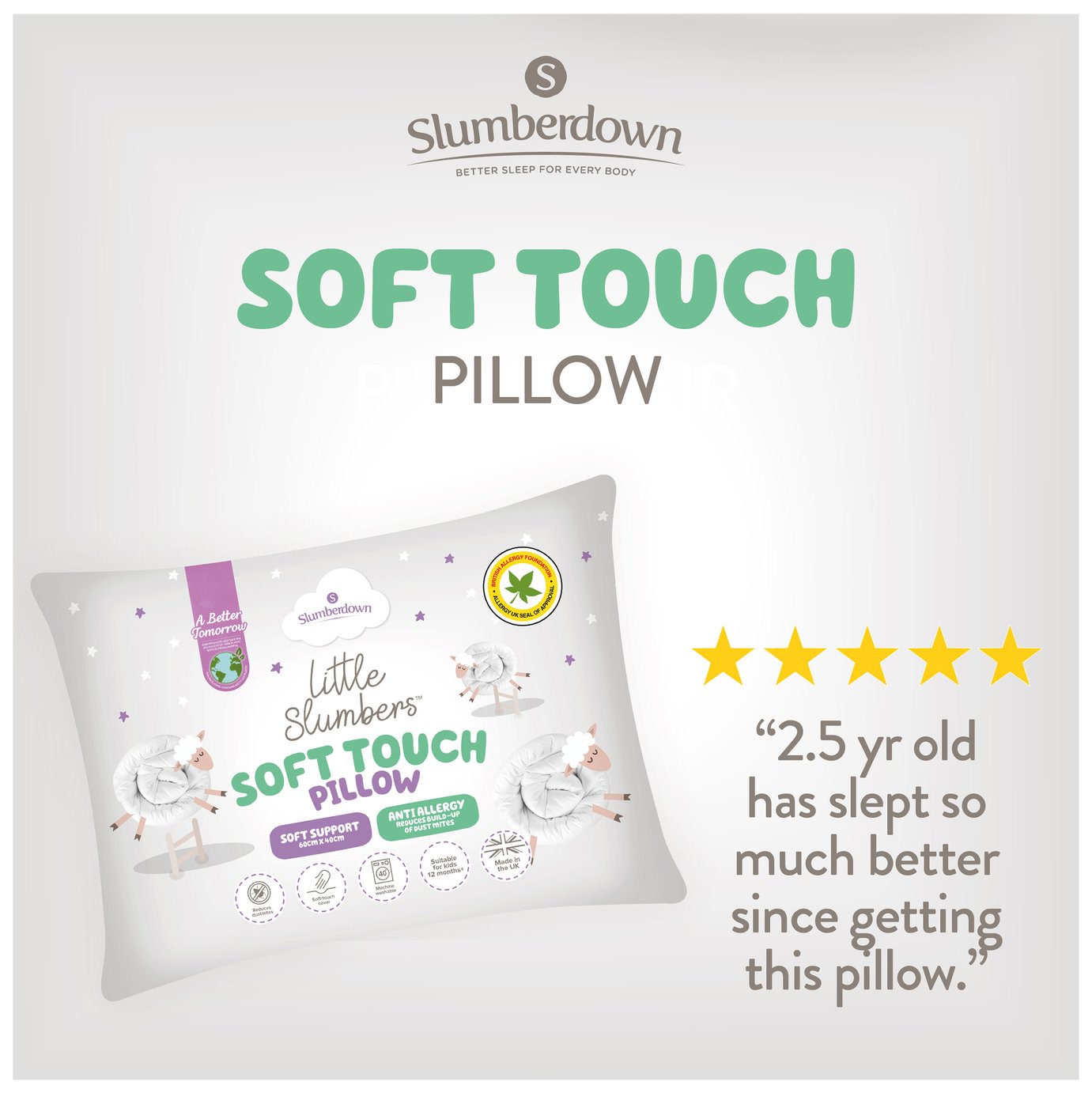 Slumberdown Little Slumbers Toddler Soft Pillow Review