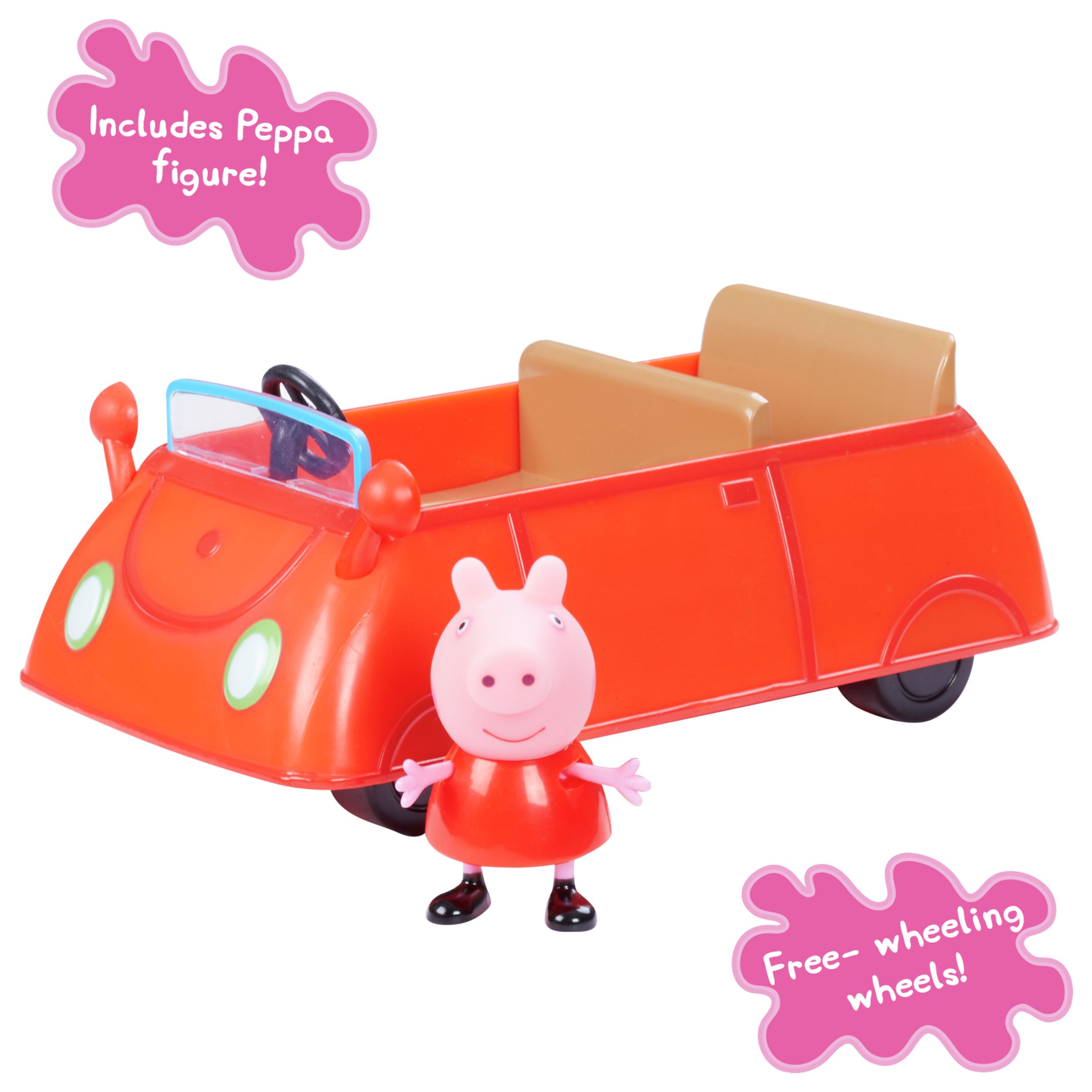 peppa pig pink car