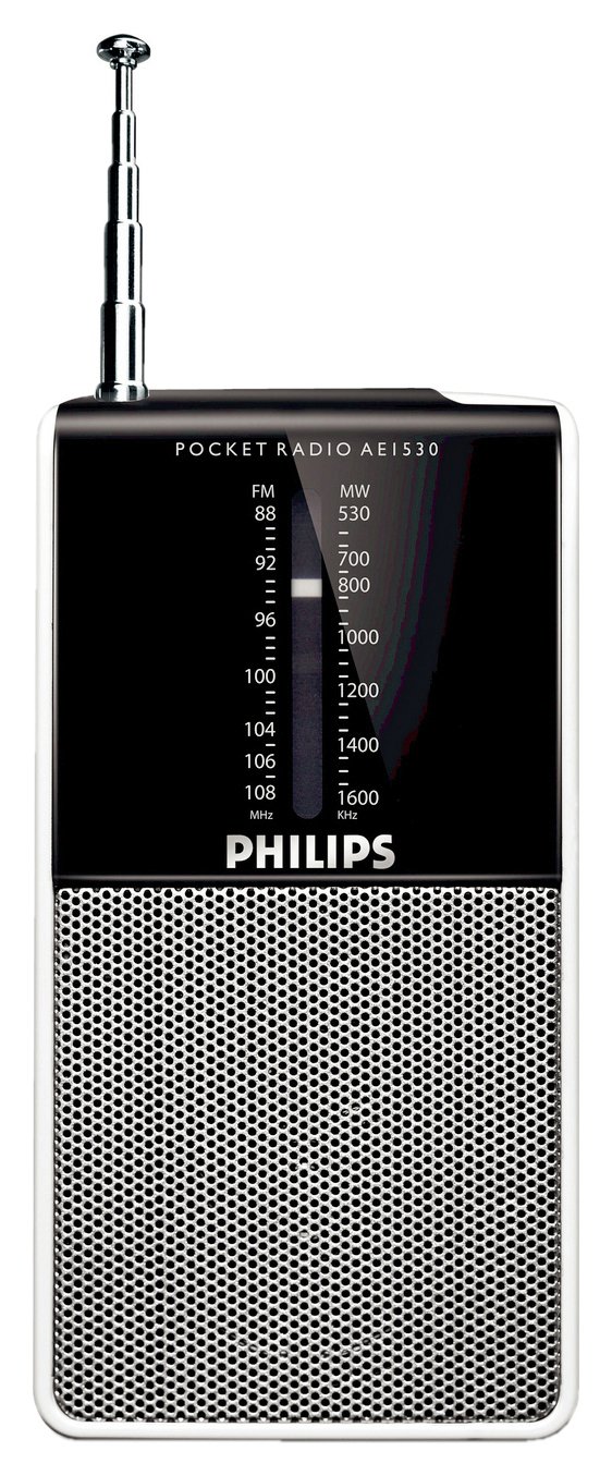 Philips AE1530 Portable AM/FM Radio - White